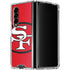 NFL San Francisco 49ers Retro Logo Galaxy Z Fold4 5G Clear Case